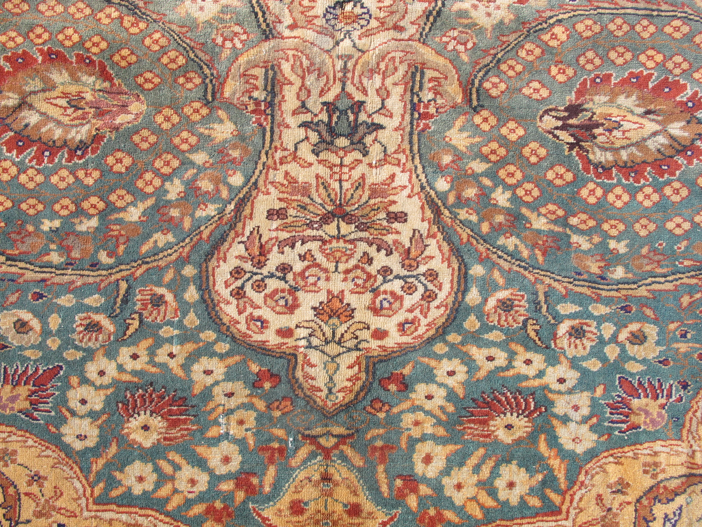 Persian Floral Design Old Oriental Rug,Large Wool Area Rug Traditional Vintage Carpet 6 X 9 ft