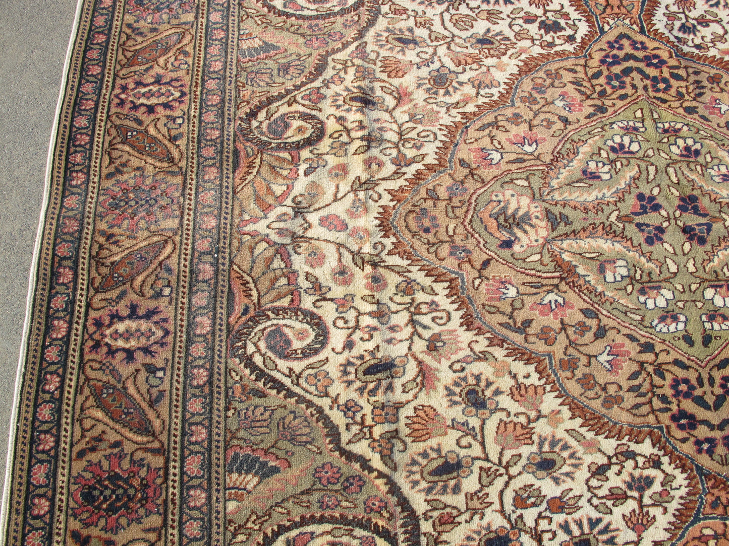 Handmade Old Oriental Rug,Large Living Room Vintage Rug,Wool Handmade Carpet 6x9