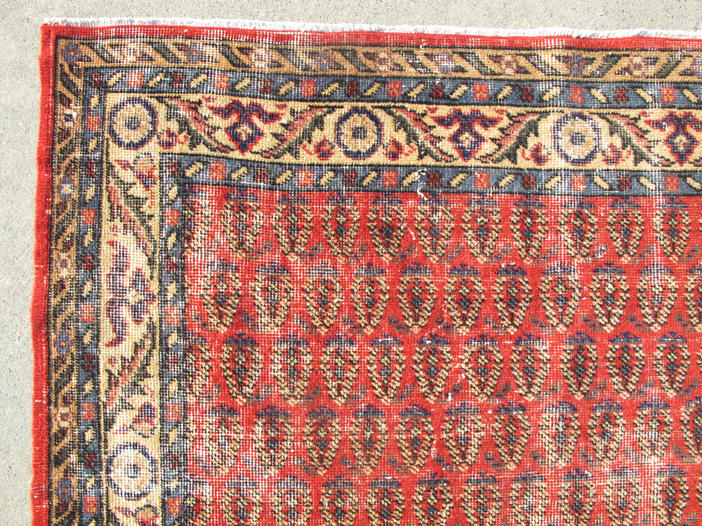 Antique Decor Hand Knotted Vintage Rug Distressed Persian Pattern Wool Area Rug Large Traditional Carpet