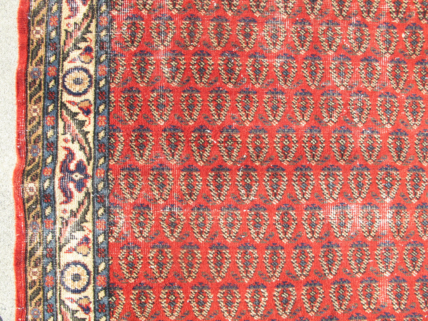 Antique Decor Hand Knotted Vintage Rug Distressed Persian Pattern Wool Area Rug Large Traditional Carpet