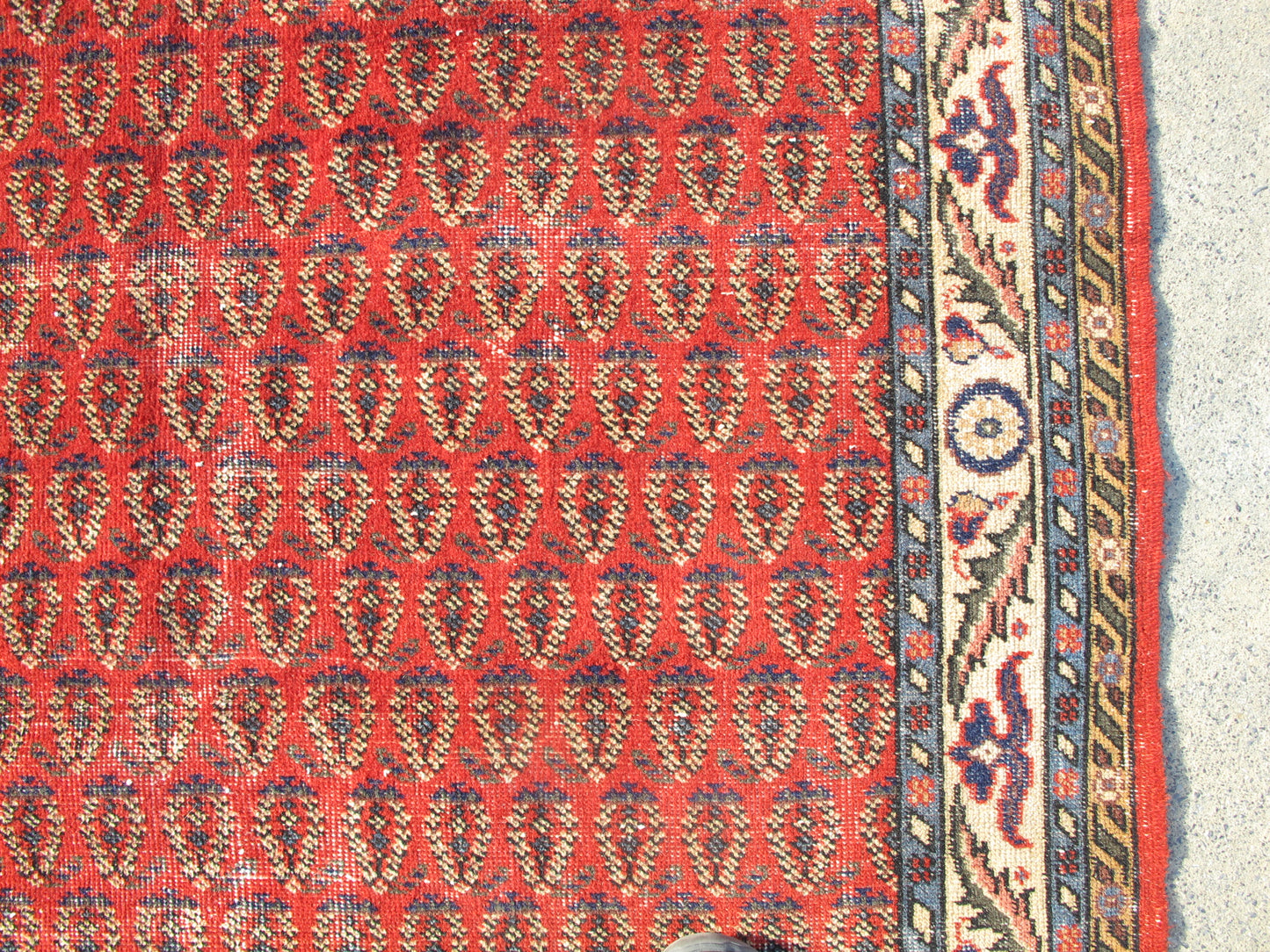 Antique Decor Hand Knotted Vintage Rug Distressed Persian Pattern Wool Area Rug Large Traditional Carpet