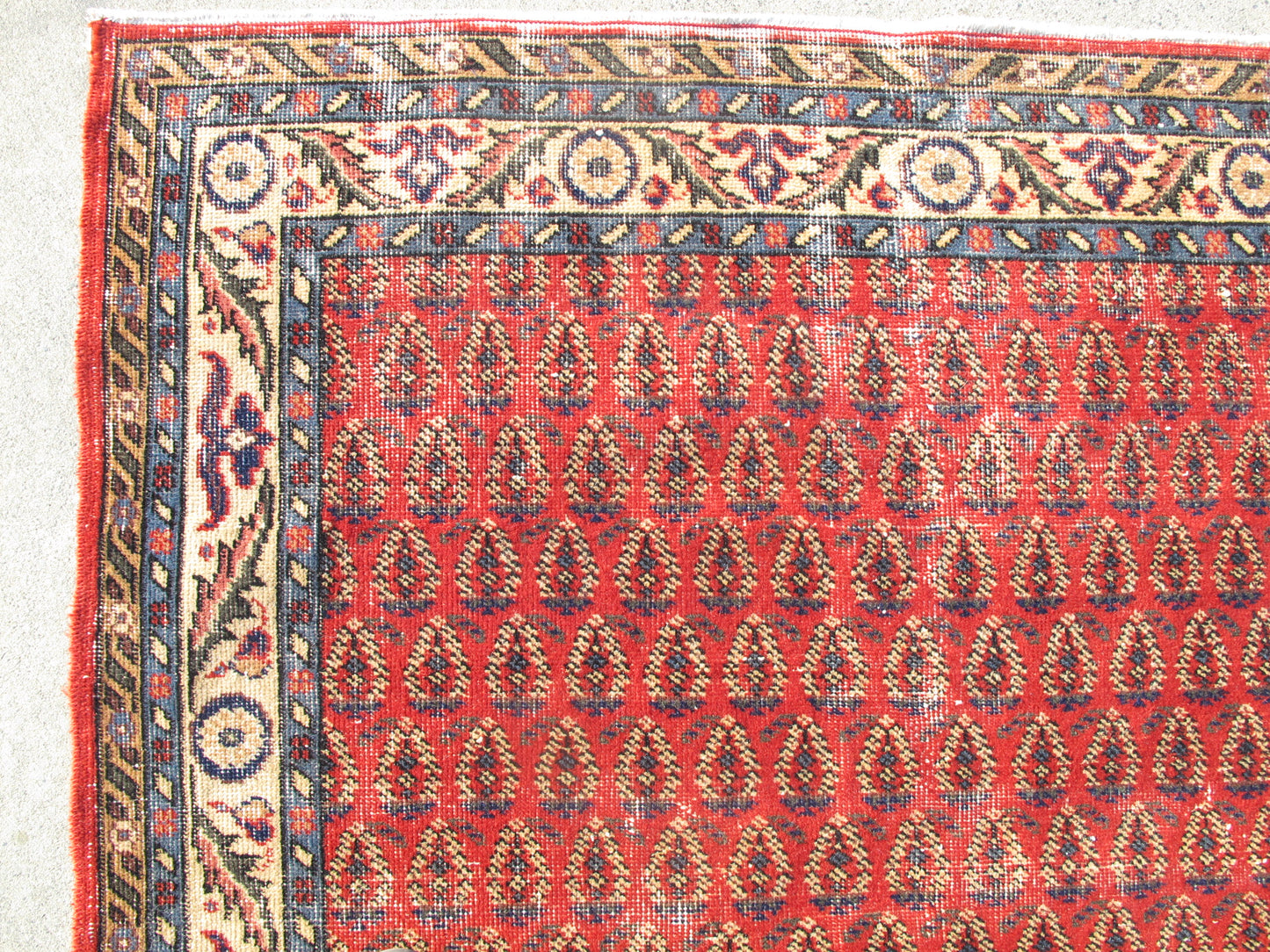 Antique Decor Hand Knotted Vintage Rug Distressed Persian Pattern Wool Area Rug Large Traditional Carpet