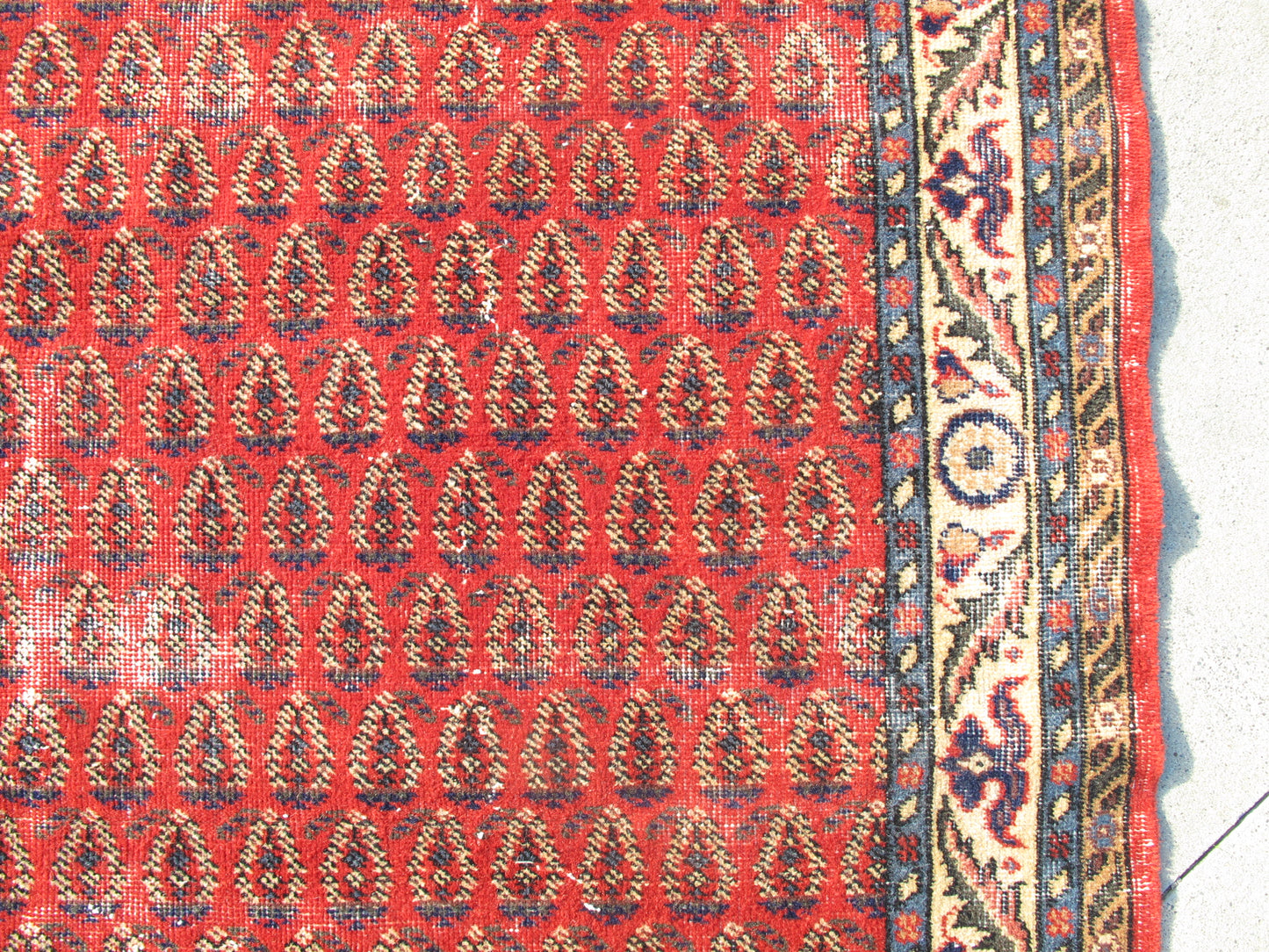 Antique Decor Hand Knotted Vintage Rug Distressed Persian Pattern Wool Area Rug Large Traditional Carpet