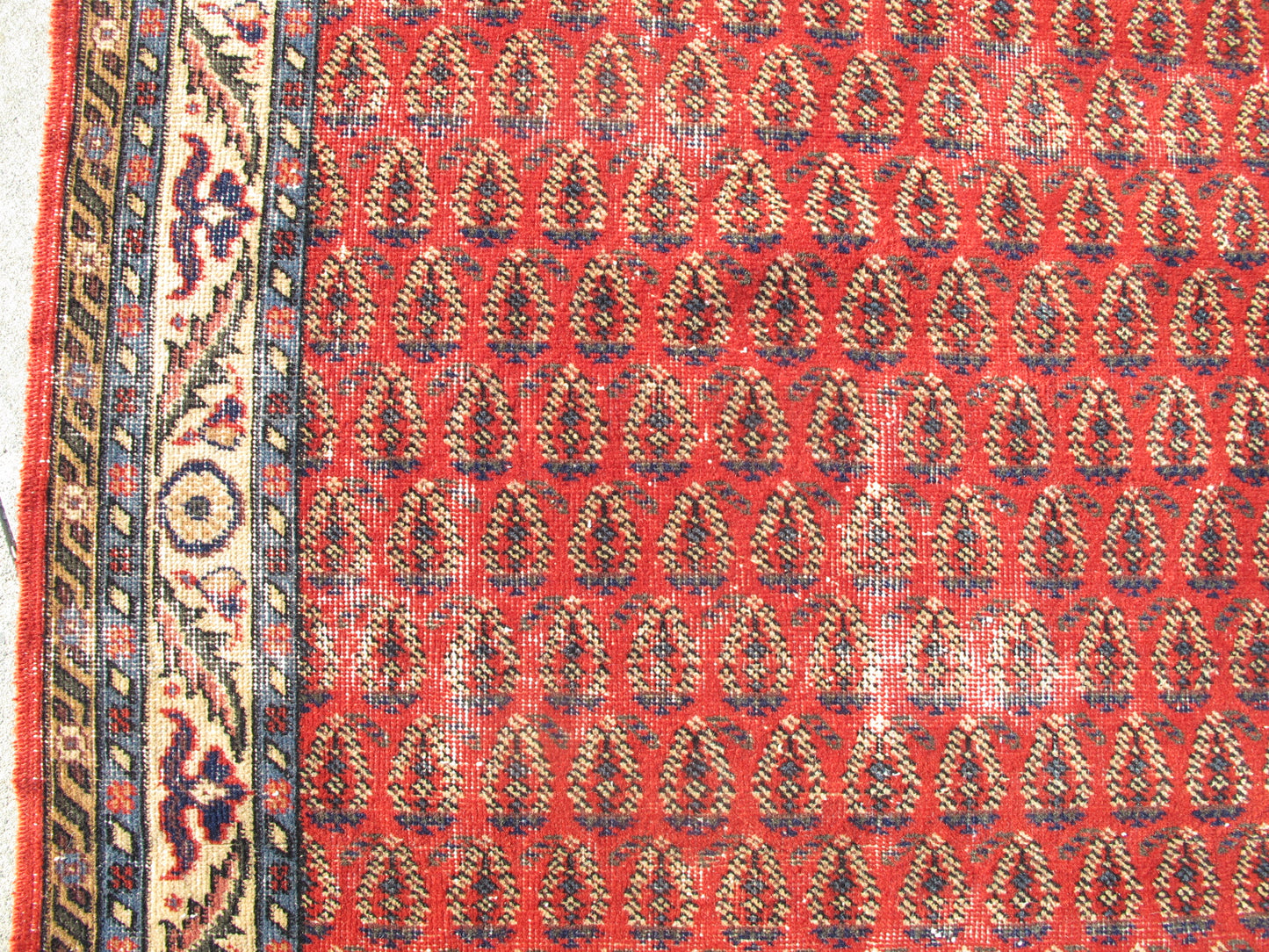 Antique Decor Hand Knotted Vintage Rug Distressed Persian Pattern Wool Area Rug Large Traditional Carpet