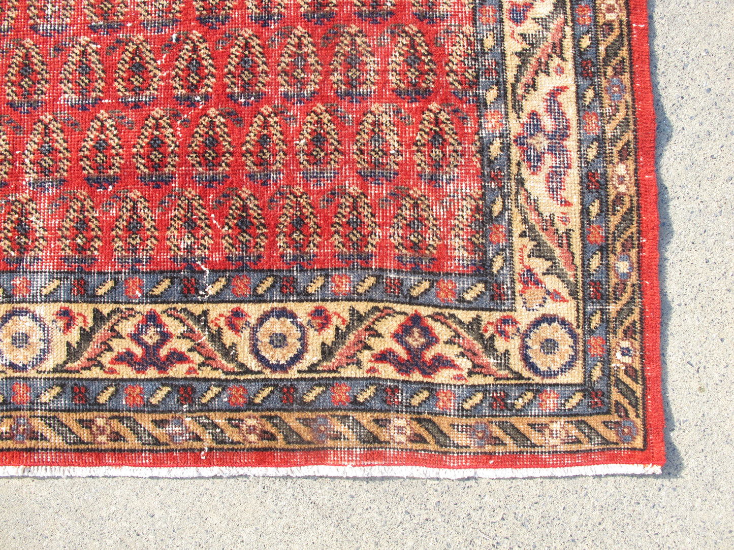 Antique Decor Hand Knotted Vintage Rug Distressed Persian Pattern Wool Area Rug Large Traditional Carpet