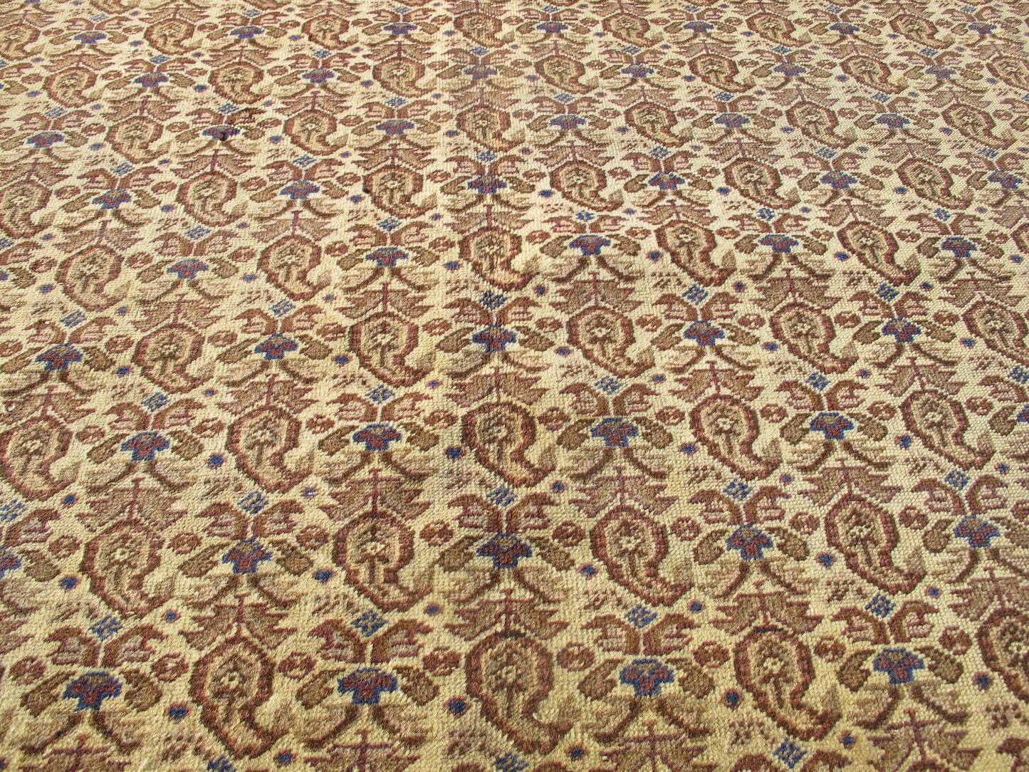 Semi-Antique Traditional Turkish Rug - Persian Floral - 6'2'' x 9'6'' (189x291cm) - 1940s