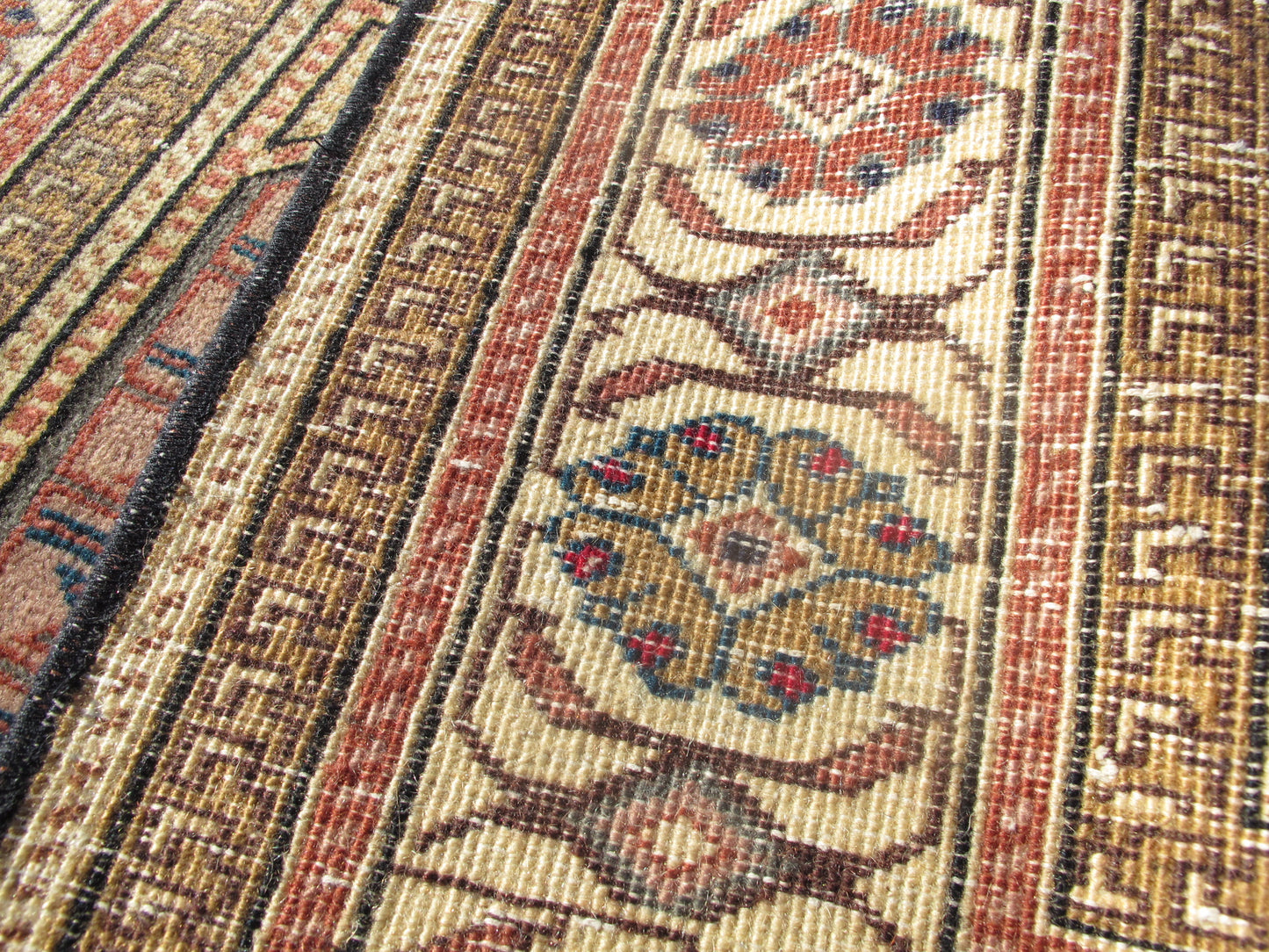 Vintage Oriental Wool Rug 6x9 Large Area Rug for Living Room,Traditional Turkish Carpet