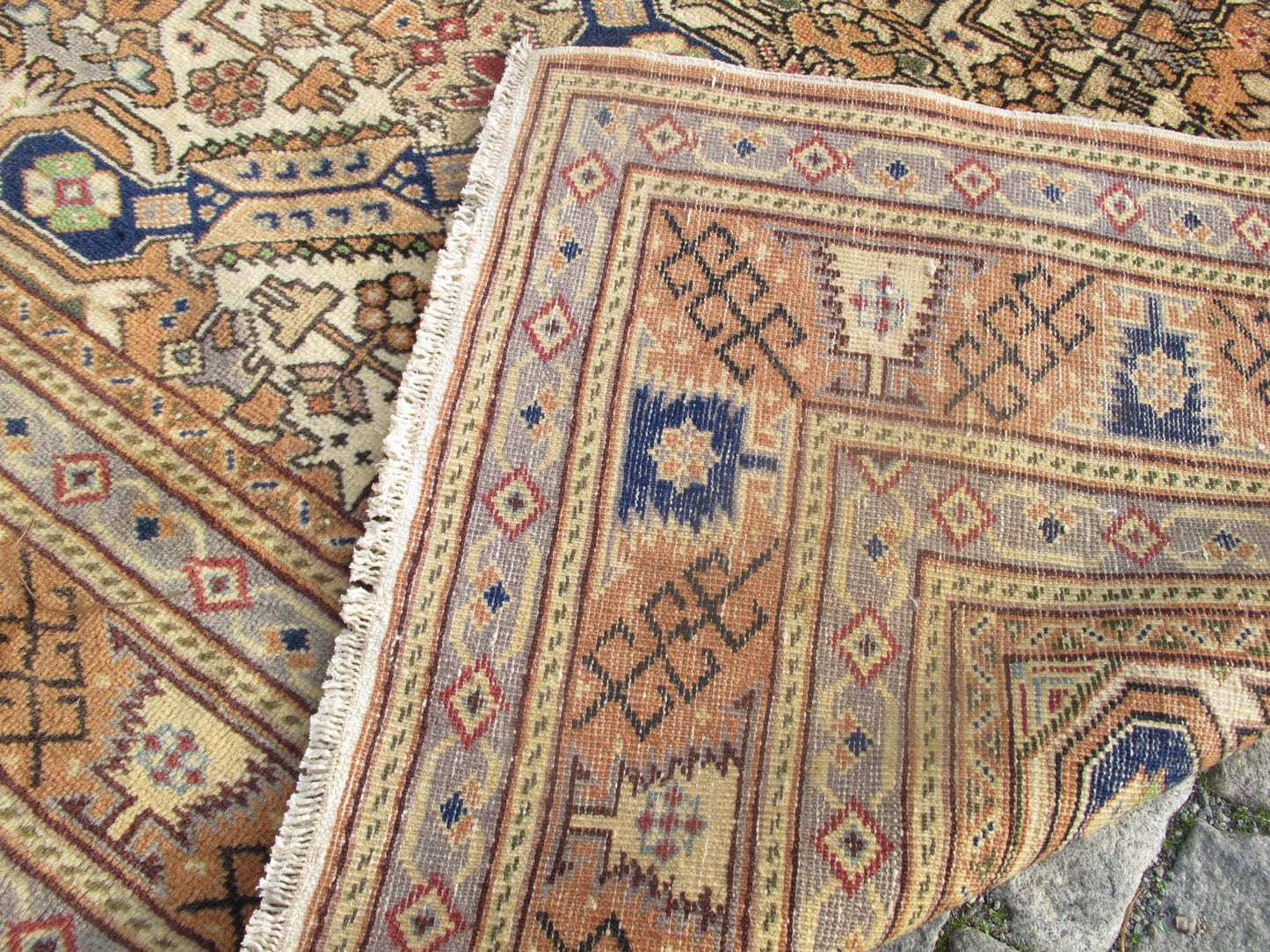 Hand Knotted Vintage - Semi Antique Oriental Rug,Boho Decor carpet